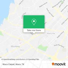 how to get to waco carpet by bus