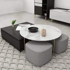 Round And Square Nesting Coffee Table