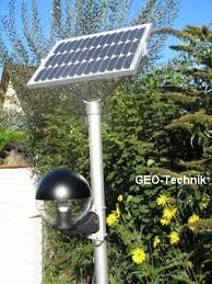 Solar Park Pole Light Globe Garden Design