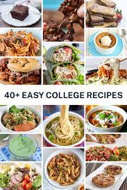 40 easy recipes for college students
