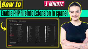 how to enable php fileinfo extension in