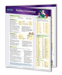 Italian Grammar Languages Quick Reference Guide Italian