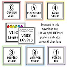 Voice Level Chart Tpt Store The Blooming Mind Voice
