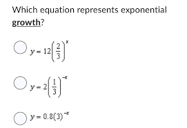 Which Equation Represents Exponential