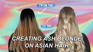 And with a palette so vast, the color has a shade for everyone. Creating Ash Blonde On Asian Hair Youtube