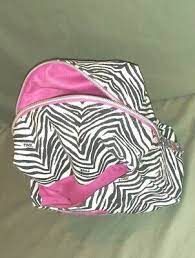 secret pink zebra stripe makeup bag
