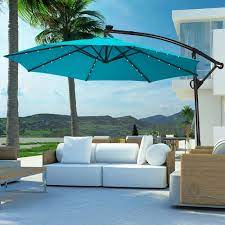 costway 10ft patio offset umbrella