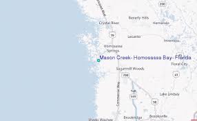 Mason Creek Homosassa Bay Florida Tide Station Location Guide
