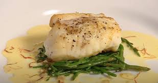 pan roasted monkfish with scallions