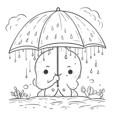 rainy season sketch png transpa