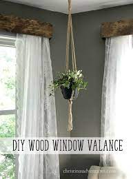 diy wood window valance christina