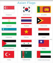 We have also provided with respective flags that will help the candidate to grasp the knowledge easier. Flags Of The World Flags Of The World Asian Flags Geography For Kids