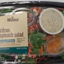 calories in wawa citrus spinach salad