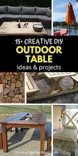 15 Diy Outdoor Table Ideas Projects