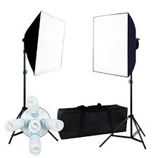 Details About 2000w Photo Studio Video Photography Softbox Light Stand Continuous Lighting Kit
