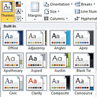 Word 2010 Styles And Themes