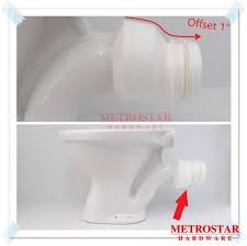 wc pan toilet bowl offset connector for