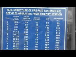 Pre Paid Auto And Pre Paid Taxi Fare In Delhi Displayed In