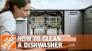 Dishwashers are a popular appliance because of how effortlessly they clean dishes, but they also need to be cleaned out on occasion too. How To Clean A Dishwasher Dishwasher Cleaning Tips The Home Depot Youtube