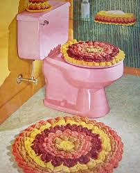 bathroom décor of yesteryear