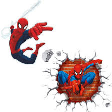 Carefully selected 37 best spiderman wallpapers, you can download in one click. Kibi 2pcs Spider Man 3d Wall Stickers Spiderman Wallpaper Spiderman 3d Wall Stickers Wall Stickers For Kids Bedroom Living Room Nursery Background Removable Buy Online In Bulgaria At Bulgaria Desertcart Com Productid 149187351