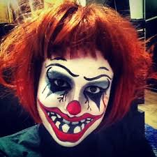 create evil clown makeup for halloween