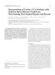 pdf interpretation of cardiac ct in patients ischemic heart pdf interpretation of cardiac ct in patients ischemic heart disease fresh case post stenting post surgical bypass and beyond