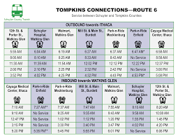 schuyler county transit routes and