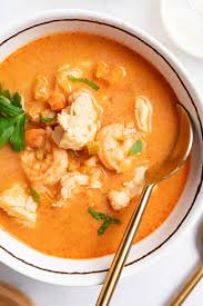 light and creamy seafood soup 40 as
