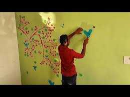 How To Stencil Asian Paint Kayra Decor