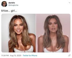 10.02.2020 · khloe kardashian ditched her long blonde hair for a new short platinum blonde bob which she debuted on feb. Khloe Kardashian Shocks Fans With New Face In Unrecognisable Selfie With True Mirror Online
