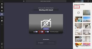 Now, before you start a meeting, click the background effects button to the right of the mic switch. Microsoft Teams Now Allows Everyone To Add Custom Backgrounds Here S How To Use It Neowin