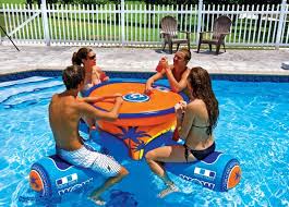 wow aqua table a 4 person floating