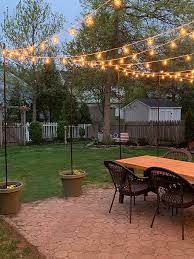 Diy Patio Arbor Using String Lights