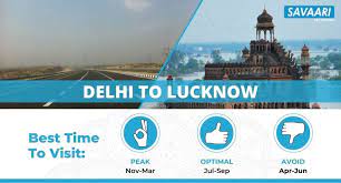 delhi to lucknow by road distance
