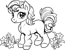 cute pony coloring book little pony