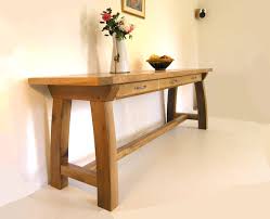bespoke console tables handmade oak