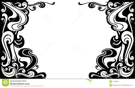 14 Black And White Border Designs Images Black And White Black And