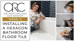 hexagon bathroom floor tile