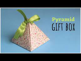pyramid gift box tutorial diy gift