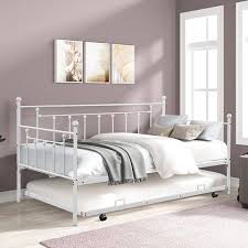 Gray Metal Frame Standard Twin Daybed
