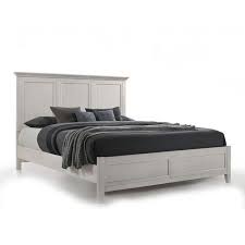 San Mateo White Queen Panel Bed