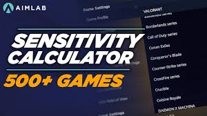 your sensitivity to any game in aim lab