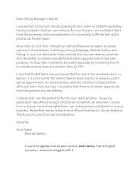 free hair stylist cover letter template
