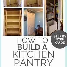 kitchen pantry shelves diy tutorial