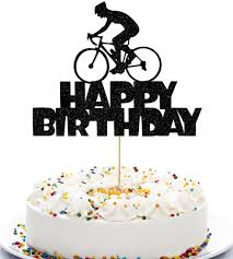 Looking for some best happy birthday cake hd images or happy birthday cake design ideas? Amazon Com Anxdh Black Flash Happy Birthday Cake Topper Birthday Party Cake Decoration Sports Themed Cake Topper Bicycle Toys Games