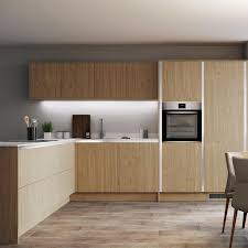 Howdens 3.6m x 38mm square edge authentic oak block effect laminate worktop. Oak Slab Fitted Kitchens Kitchens Howdens