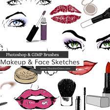 makeup face sketches photo and