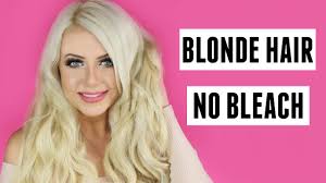 blonde hair with no bleach tutorial