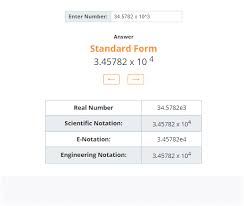 Student To Calculate Standard Form